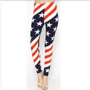 American Flag Leggings, Size sz/s